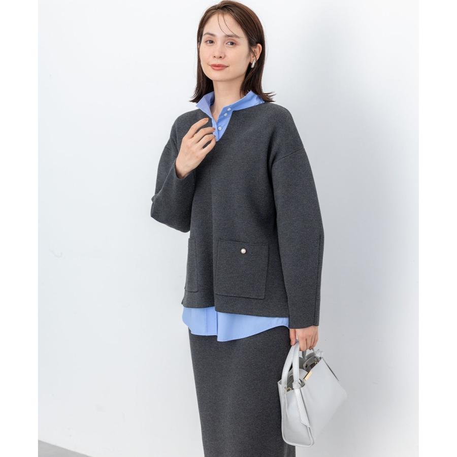 組曲（KUMIKYOKU） 【加藤ローサさん着用】スムースストレッチニット