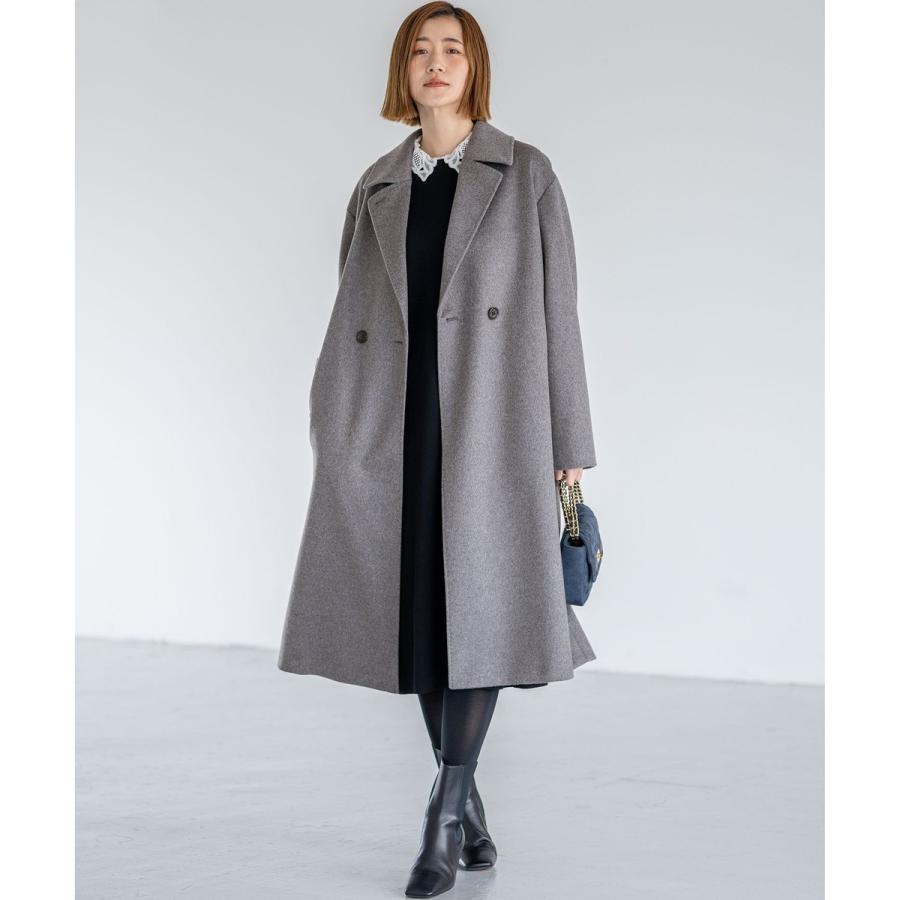 23区（ニジュウサンク） COLOMBOカシミヤビーバー ダブルフロント