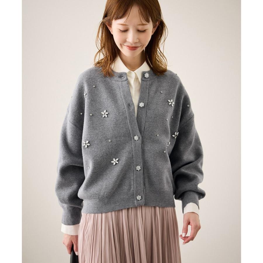 ROPE' PICNIC（ロペ ピクニック） ビジューニットカーディガン