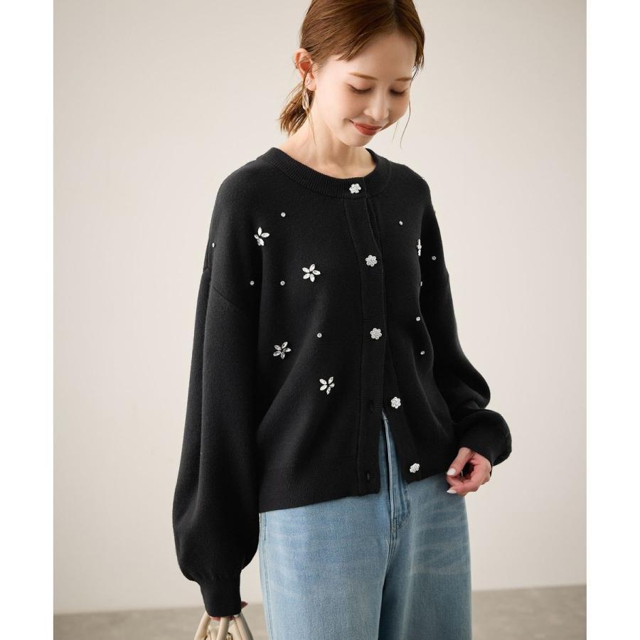 ROPE' PICNIC（ロペ ピクニック） ビジューニットカーディガン