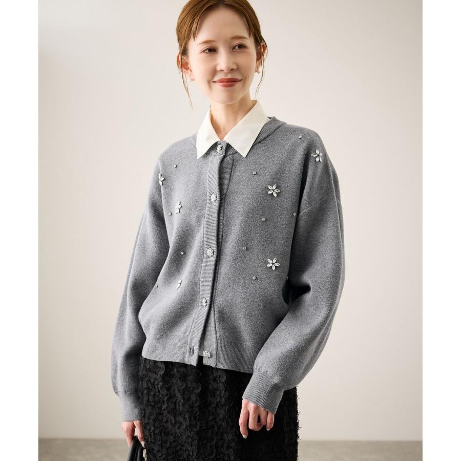 ROPE' PICNIC（ロペ ピクニック） ビジューニットカーディガン