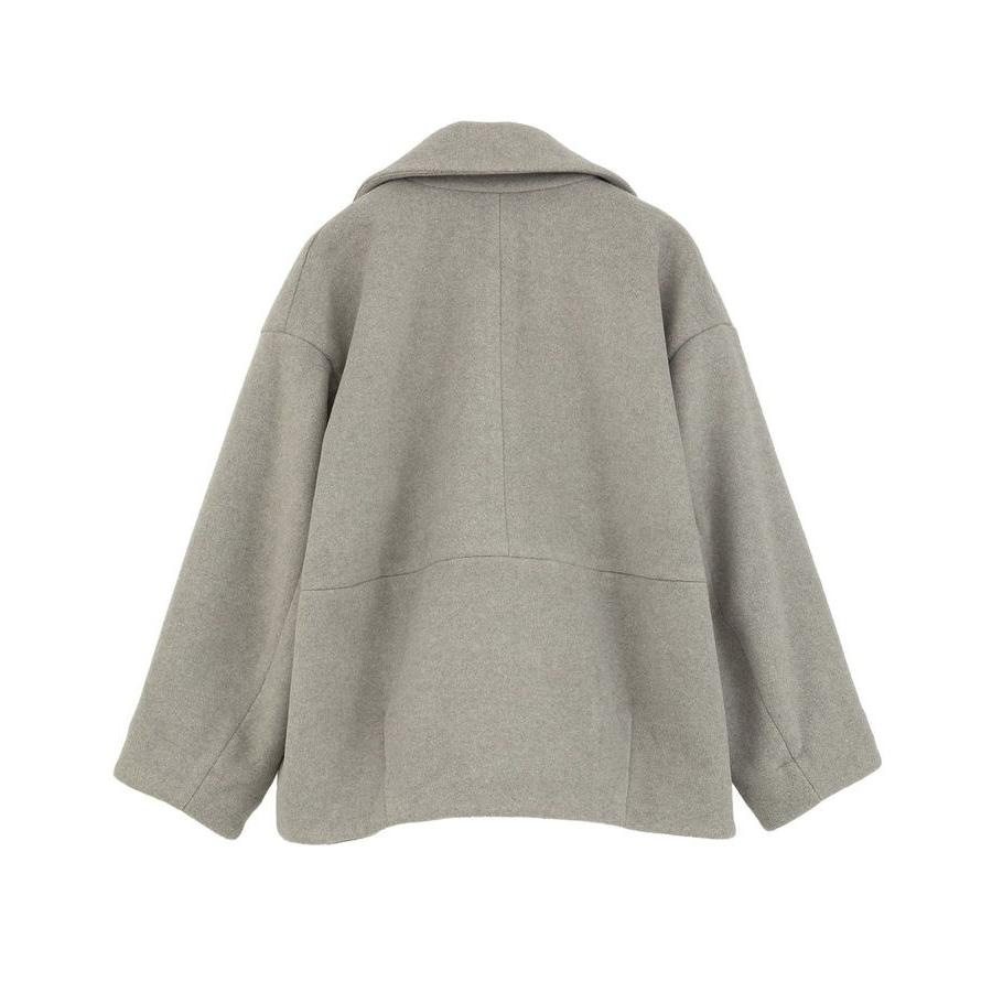 YECCA VECCA（イェッカヴェッカ） ビッグカラーニットビーバーショート  