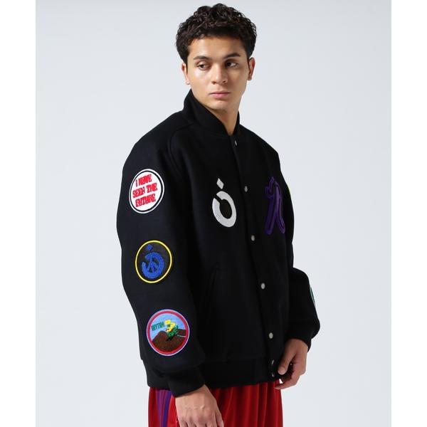 N□ma x Needles Patch Varsity Jacketの画像