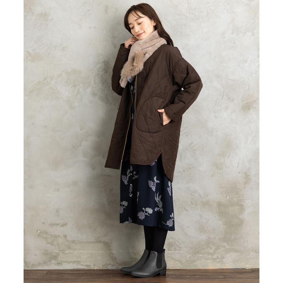 サブストリート（sab street）/【大きいサイズ】ファー×キルティングリバーシブルコート Sab Street 【大きいサイズ】ファー×キルティングリバーシブルコート