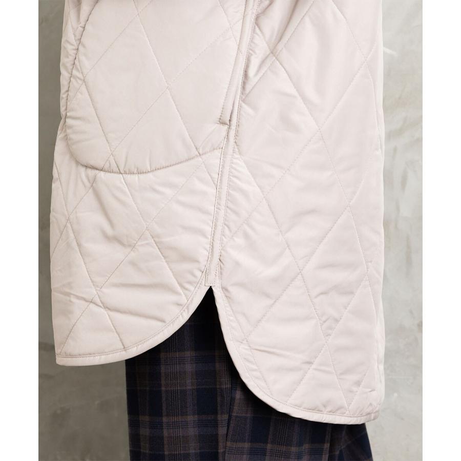 Sab Street 【大きいサイズ】ファー×キルティングリバーシブルコート