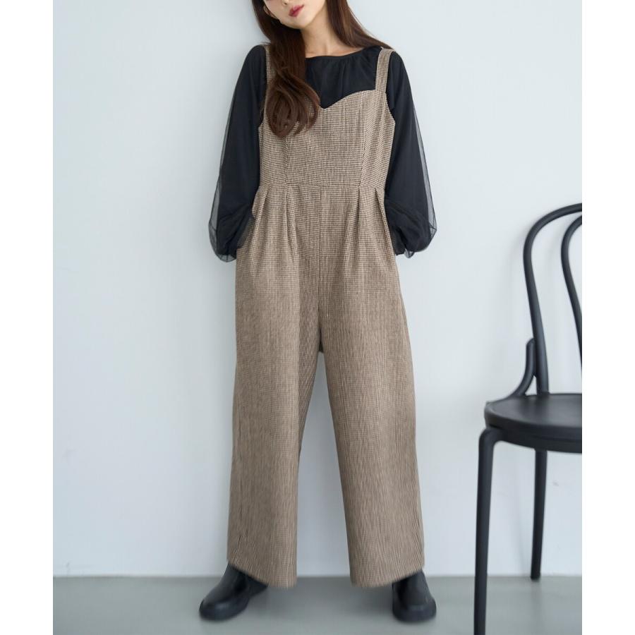 mil (ミル)】千鳥柄 ツイードサロペット 【再生産】 : マルイ(丸井