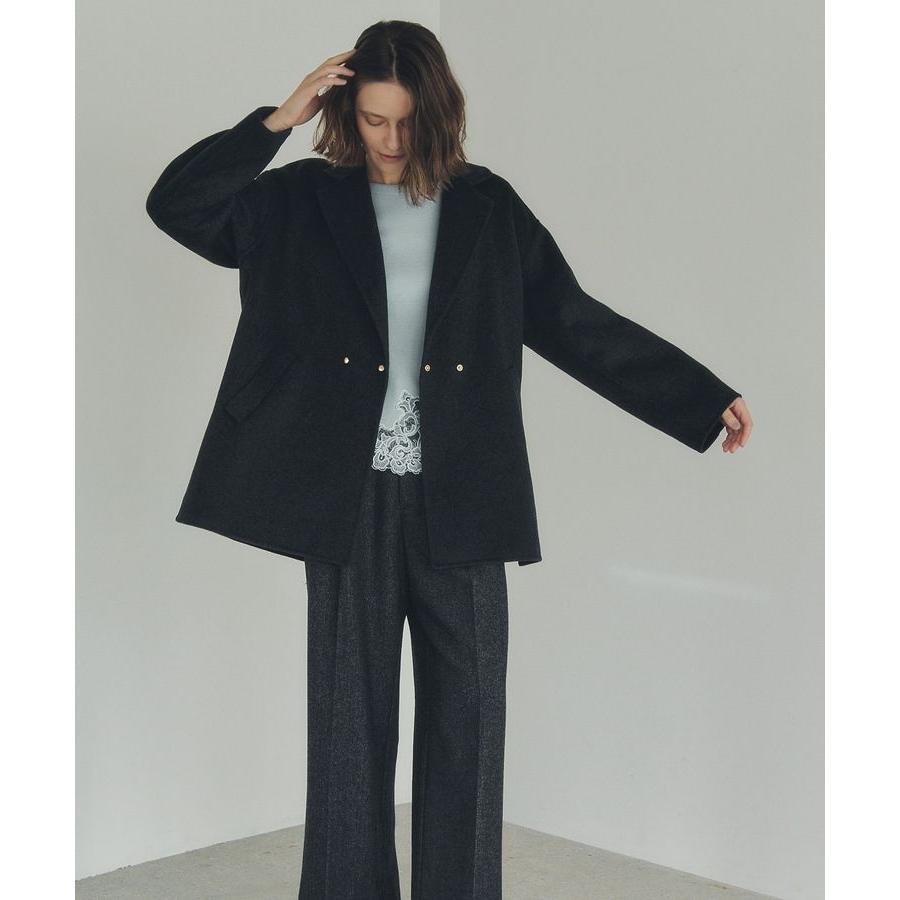 YECCA VECCA（イェッカヴェッカ） ウールMIXリバーミドル丈コート