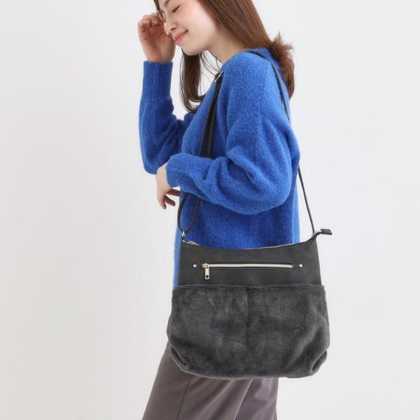 ポケットフェイクファーショルダーバッグ : マルイ(丸井)Yahoo!店