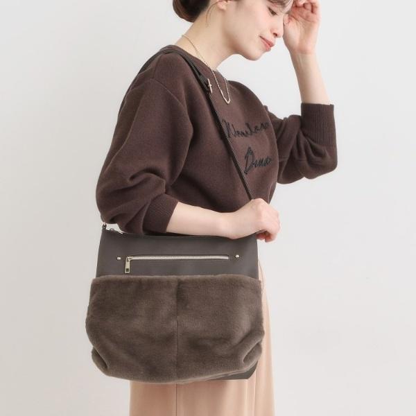 ポケットフェイクファーショルダーバッグ : マルイ(丸井)Yahoo!店