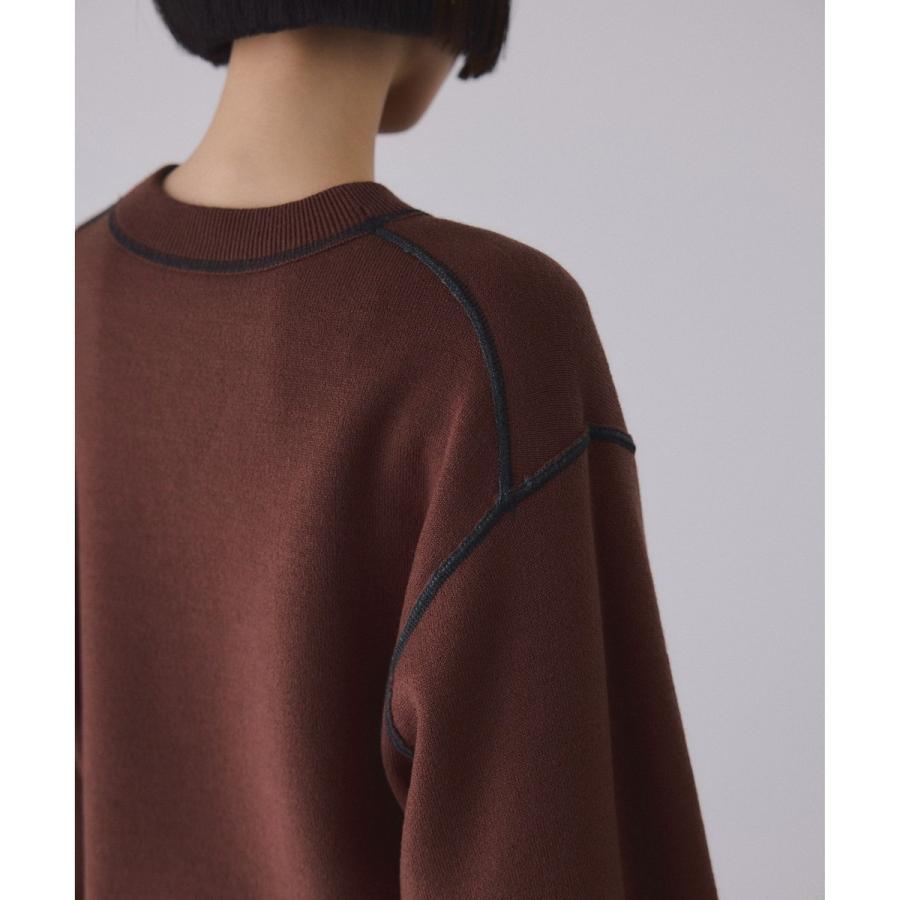 ADAM ET ROPE'（アダムエロペ） バイカラーリバーシブルニットプル