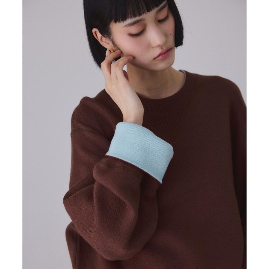 ADAM ET ROPE'（アダムエロペ） バイカラーリバーシブルニットプル