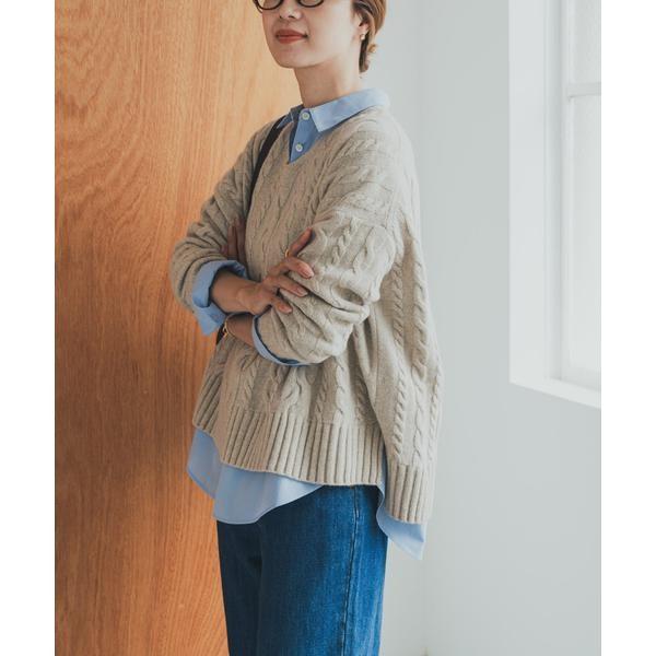 【sakura】ハミルトンウールアラン柄ニット  MINT URBAN RESEARCH DOORS（アーバンリサーチドアーズ） ハミルトンウール