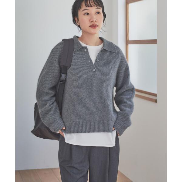 URBAN RESEARCH DOORS（アーバンリサーチドアーズ） FOX混衿付き畦