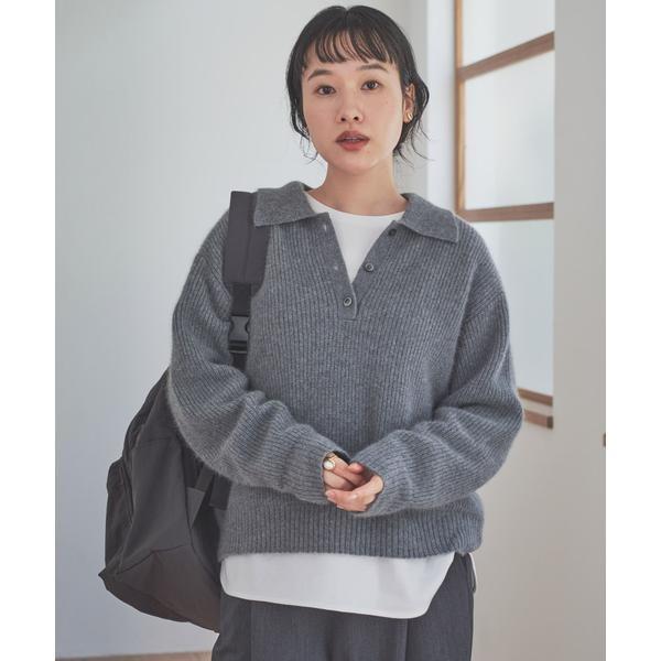 URBAN RESEARCH DOORS（アーバンリサーチドアーズ） FOX混衿付き畦