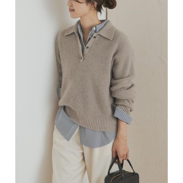 URBAN RESEARCH DOORS（アーバンリサーチドアーズ） FOX混衿付き畦