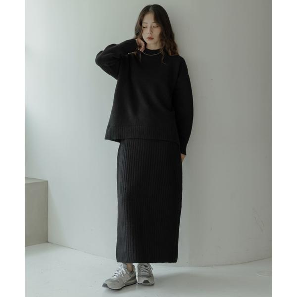 WEB限定』モックネックニット×スカートセットアップ : マルイ(丸井