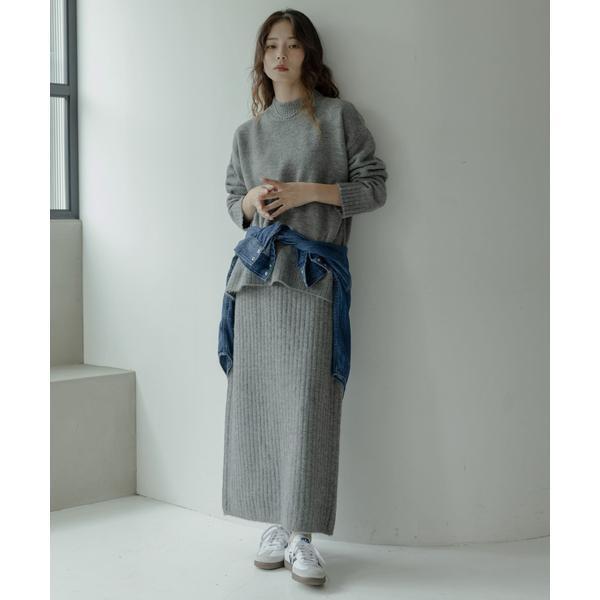 WEB限定』モックネックニット×スカートセットアップ : マルイ(丸井