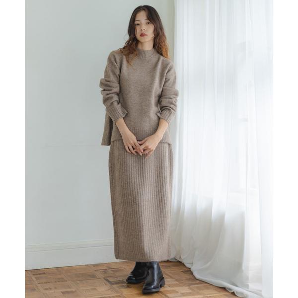 WEB限定』モックネックニット×スカートセットアップ : マルイ(丸井
