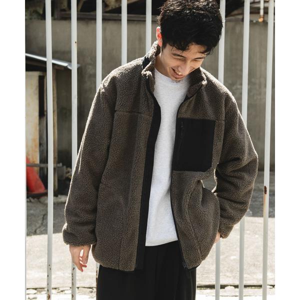 【GREIGE】URD防風ボアジップブルゾン URBAN RESEARCH DOORS（アーバンリサーチドアーズ） URD防風ボアジップ