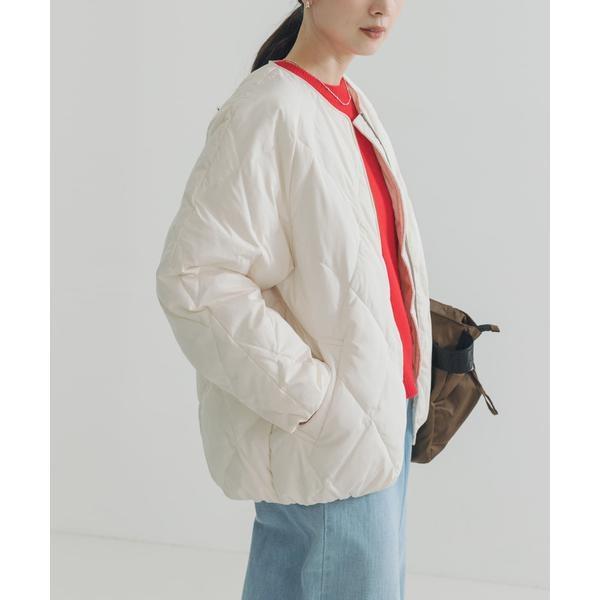 美品＊アーバンリサーチ コクーンキルティングダウン アイボリー 白 acuta URBAN RESEARCH（アーバンリサーチ） コクーンキルティングダウン