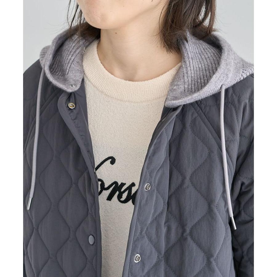 ★未使用級★エムズグレイシー ボンディング フーデット パーカー キルティング ☆未使用級☆エムズグレイシー ボンディング フーデット パーカー