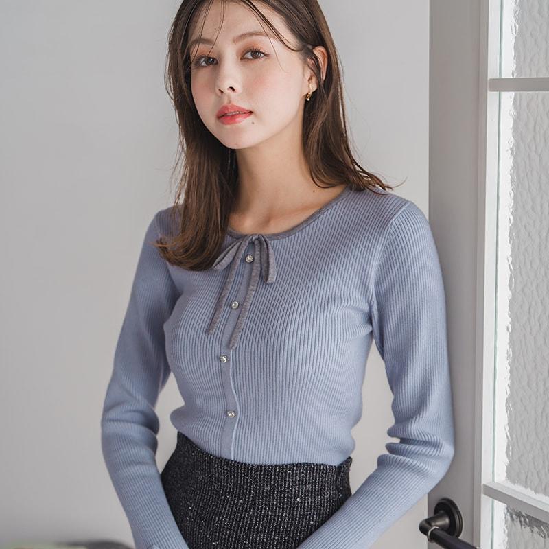MISCH MASCH（ミッシュマッシュ） 配色リボンとフリル袖で華やか可愛い