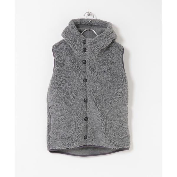 ★美品★GYMPHLEX BOA HOODED VESTアーバンリサーチドアーズ URBAN RESEARCH DOORS（アーバンリサーチドアーズ） GYMPHLEX BOA