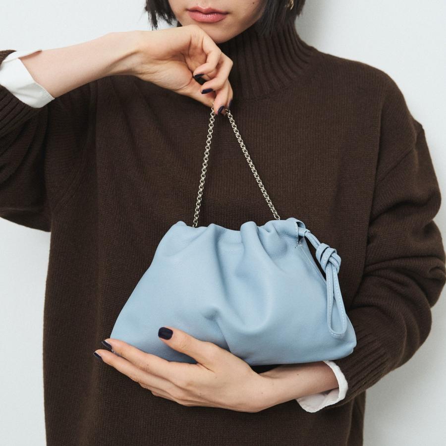 russet★大人気パンチングPVC加工巾着ミニショルダーバック２way未使用 russet（ラシット） レザー巾着4WAYミニショルダーバッグ(CE-1637