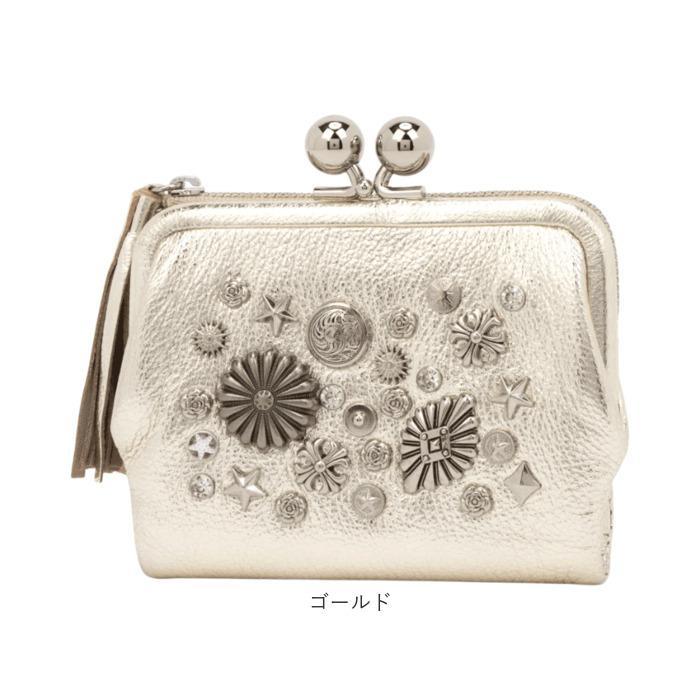 【専用】perche ペルケ マルチスタッズ がま口二つ折りウォレット ゴールド perche ペルケ マルチスタッズ がま口2つ折りウォレット : マルイ(丸井