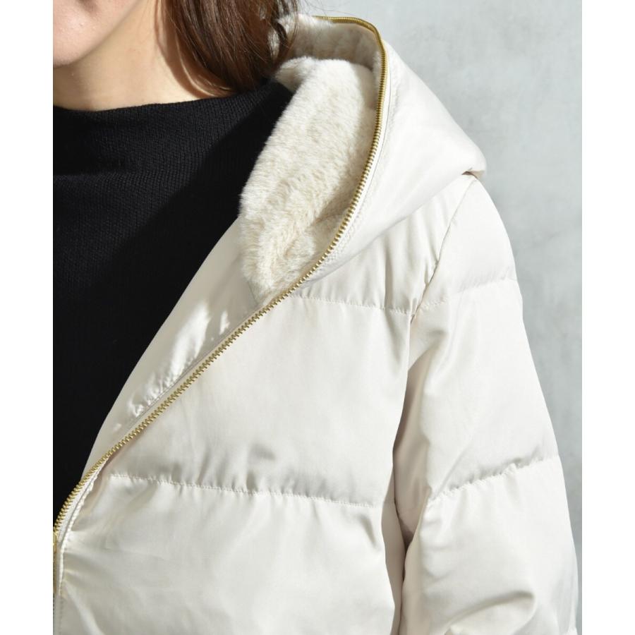 INTERPLANET（インタープラネット） フードフェクファー中綿ジャケット