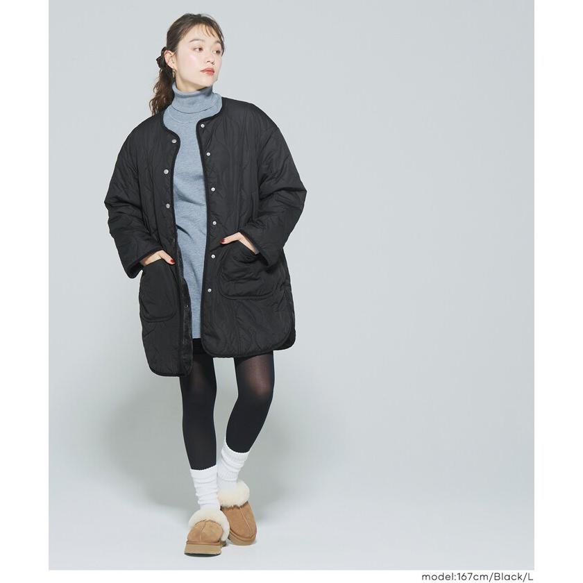 coca（コカ） ウォッシャブル リバーシブルファーキルティングミドル