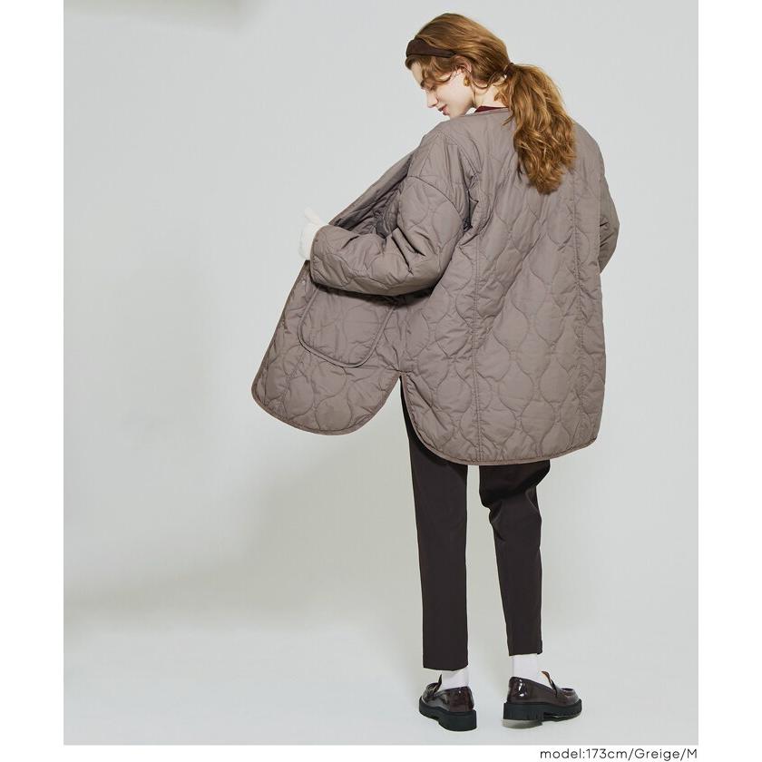 coca（コカ） ウォッシャブル リバーシブルファーキルティングミドル