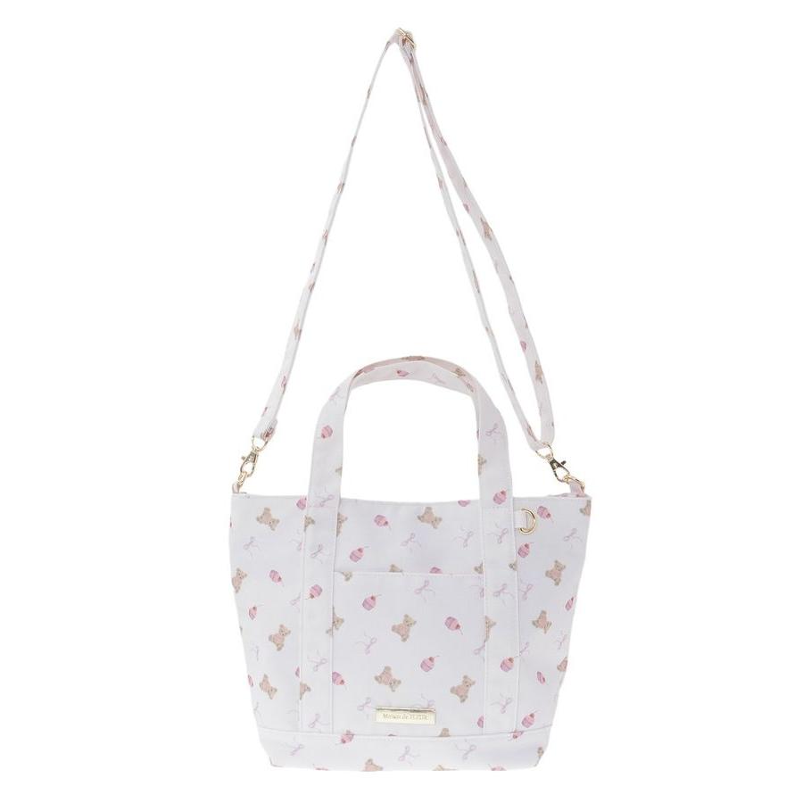 メゾン ド フルール（Maison de FLEUR）/ベア総柄2Wayトートバッグ Maison de FLEUR（メゾンドフルール） ベア総柄2Wayトートバッグ