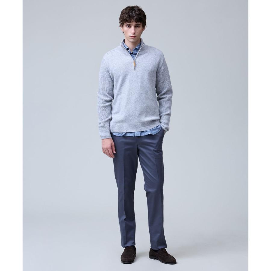 定価41,800円 PEARLYGATES ハーフジップセーター ウールカシミヤ 中古 メンズ パーリーゲイツ PEARLY GATES セーター 4(M) 紺 ネイビー