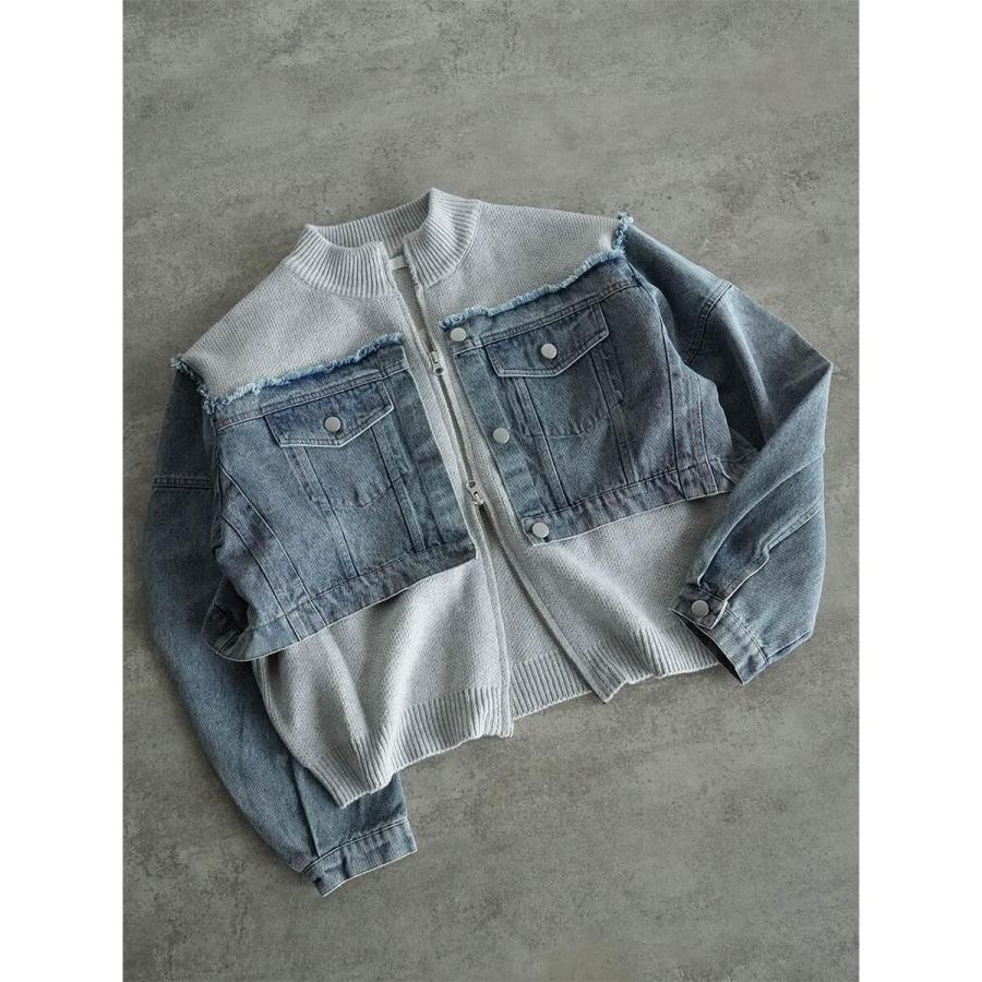 RADIATE（ラディエイト） デニムドッキングジップアップブルゾン