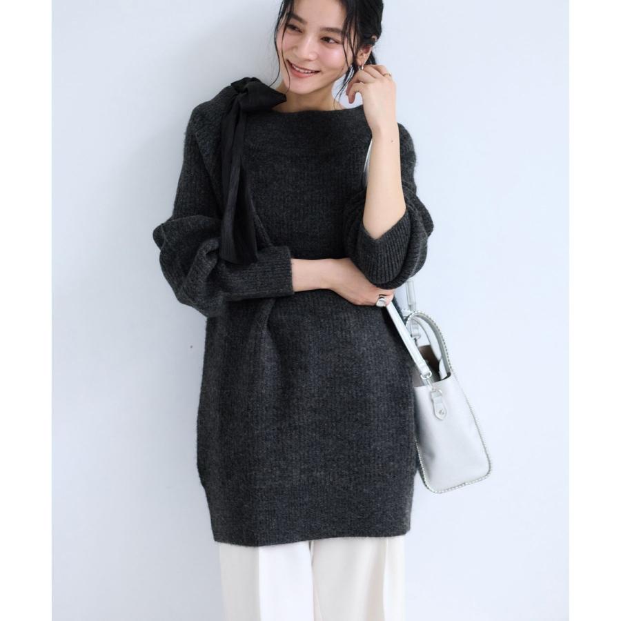 VIS（ビス） 肩リボンミニ丈ニットワンピース/2WAY : マルイ(丸井