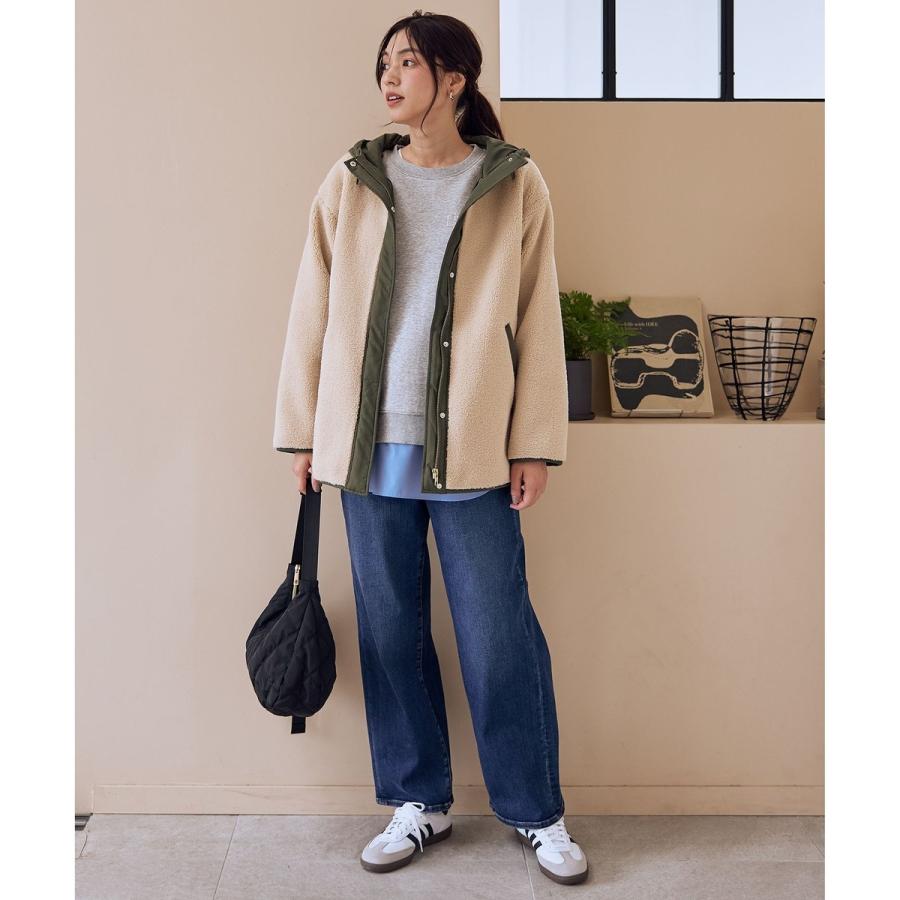 極美品♡ルネ　DM掲載　ボアコート　パールポケット　34 WISH LIST】私の“推し”アウターはコレ！/ あったかお洒落なホワイト