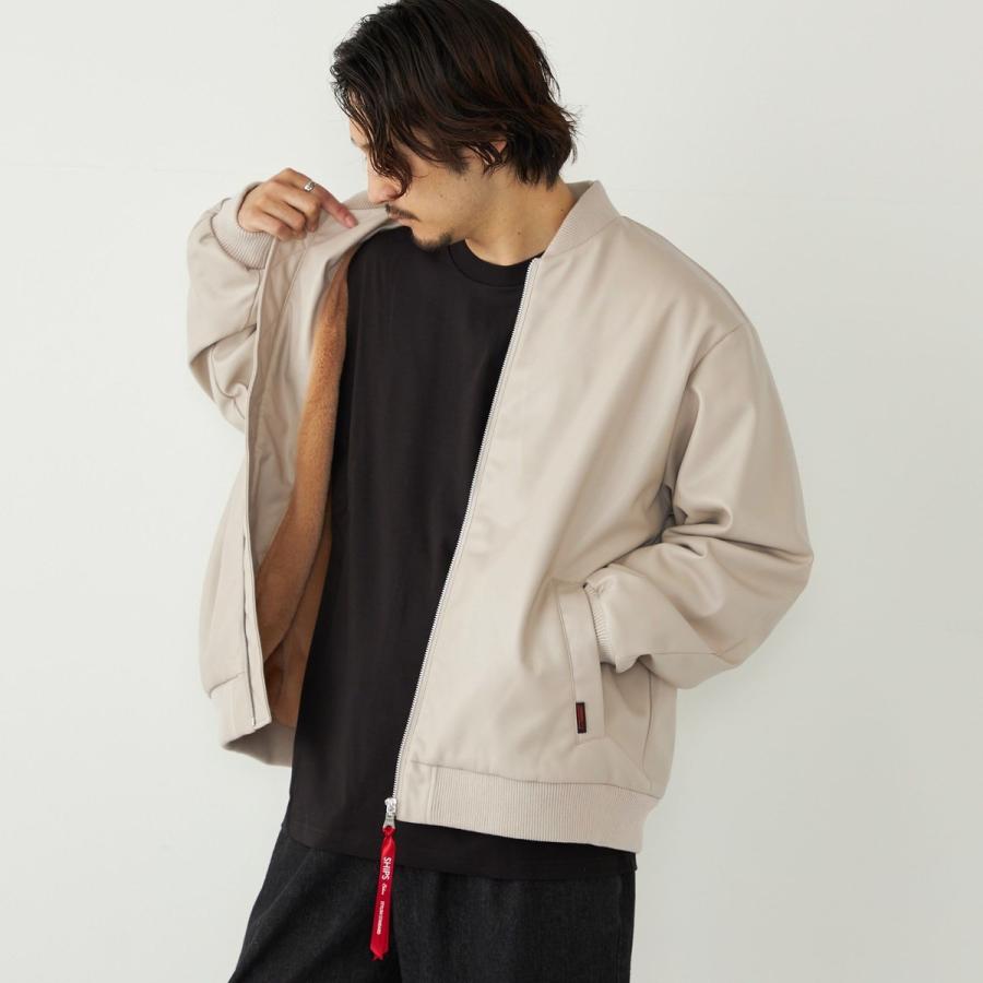 SHIPS Colors（シップスカラーズ） SHIPS Colors:合成皮革 ボア ボマー