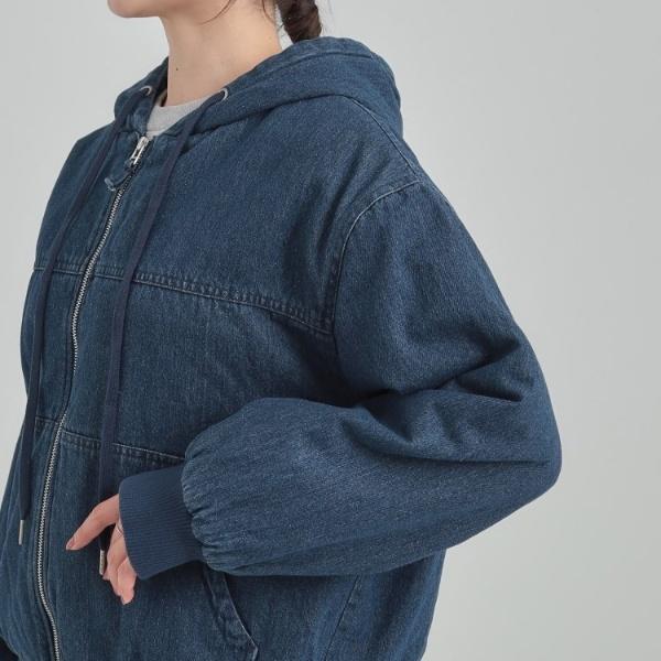 Cutie Blonde（キューティーブロンド） デニム中綿フーディーブルゾン