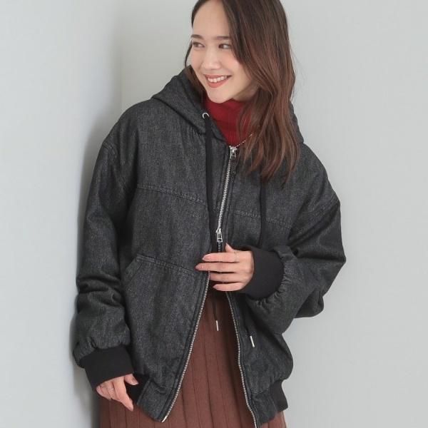 Cutie Blonde（キューティーブロンド） デニム中綿フーディーブルゾン