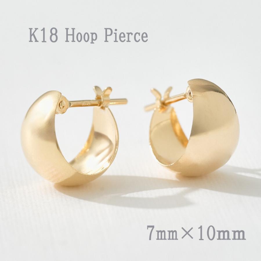 K18月甲フープピアス(7×10) : マルイ(丸井)Yahoo!店 - 通販 - Yahoo