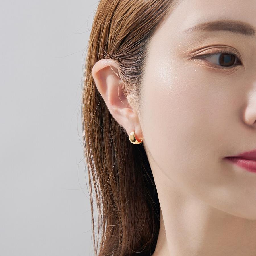 K18月甲フープピアス(7×10) : マルイ(丸井)Yahoo!店 - 通販 - Yahoo