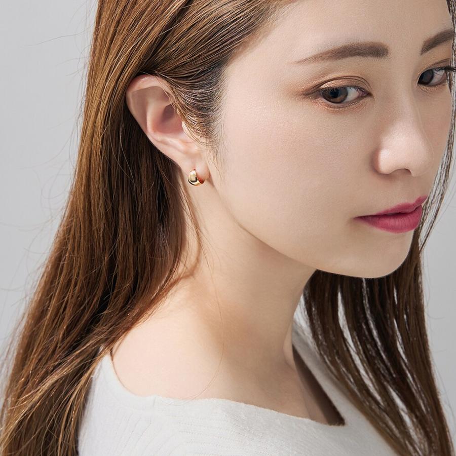 K18月甲フープピアス(7×10) : マルイ(丸井)Yahoo!店 - 通販 - Yahoo