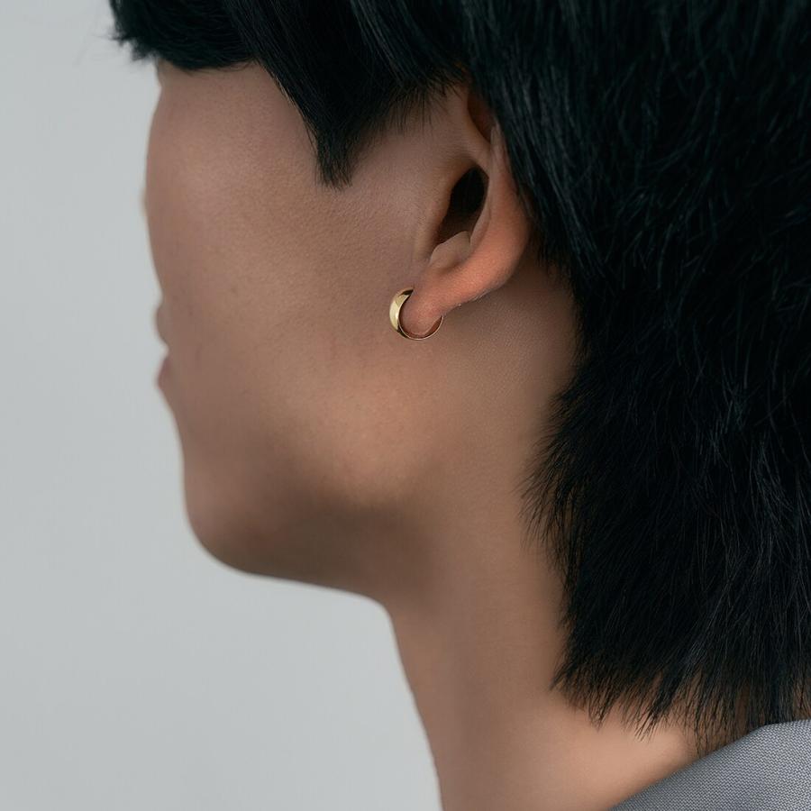 K18月甲フープピアス(7×10) : マルイ(丸井)Yahoo!店 - 通販 - Yahoo