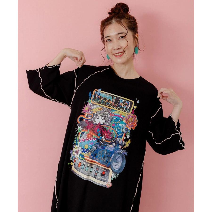 ScoLar スカラー バイクゲーム柄メロウ切替ワンピース : マルイ(丸井