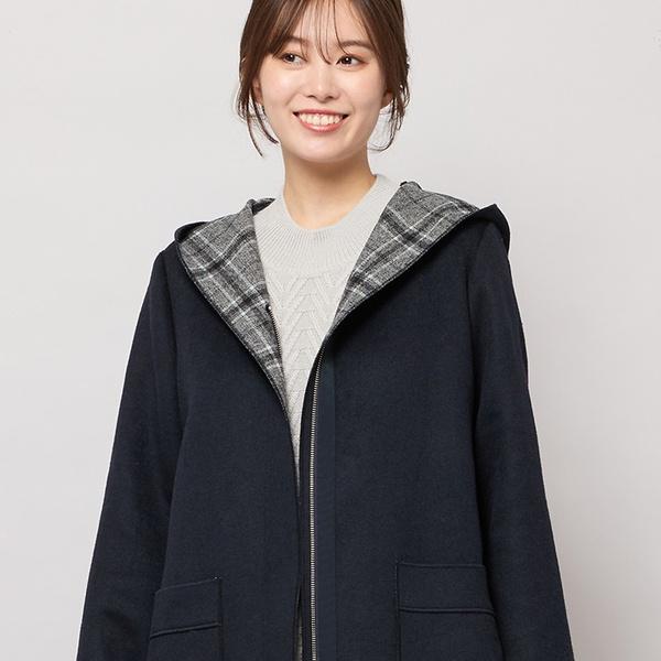 PISANO（ピサーノ） リバーチェックフーディーコート : マルイ(丸井