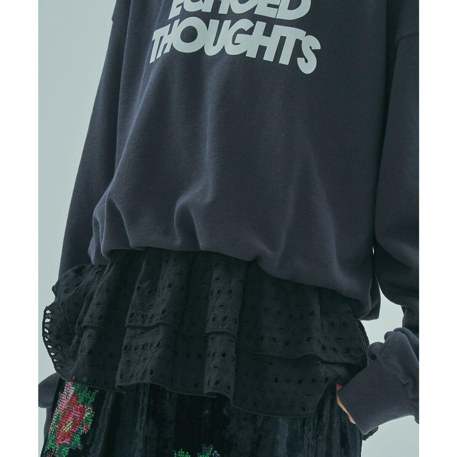 ROSE BUD（ローズバッド） LACE HEM SWEATSHIRT : マルイ(丸井)Yahoo