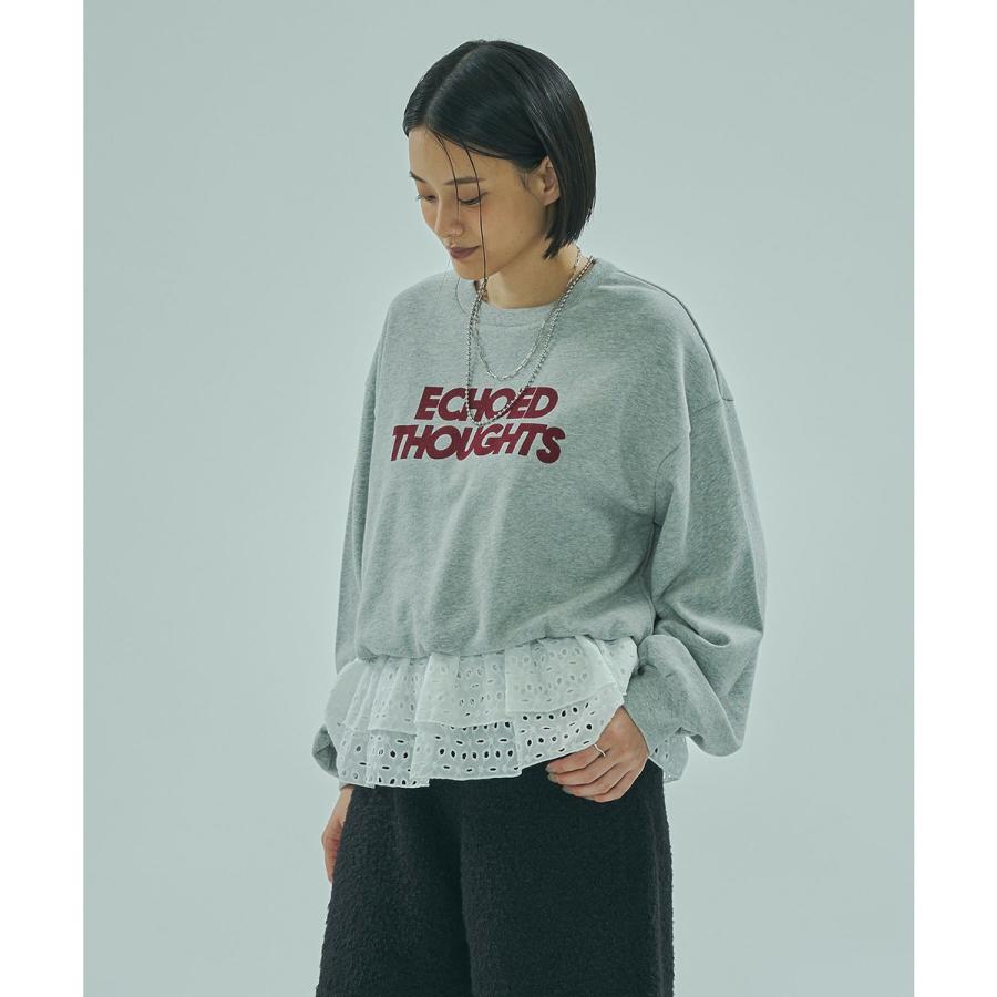 ROSE BUD（ローズバッド） LACE HEM SWEATSHIRT : マルイ(丸井)Yahoo