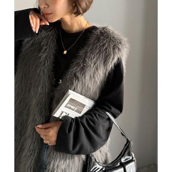 2025AW新作】高級感をレイヤード。ふわふわミックスシャギーファー