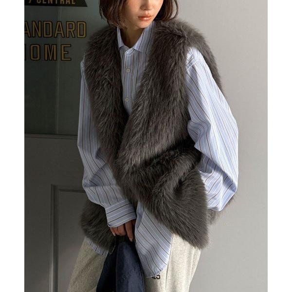 gypsophia ホワイト ファーベスト　2025AW最新作　新品 完売商品 gypsophia ホワイト ファーベスト 2025AW最新作 新品 完売商品